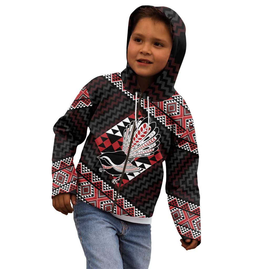 Taniko Aotearoa Kid Hoodie Poutama Mix Piwakawaka