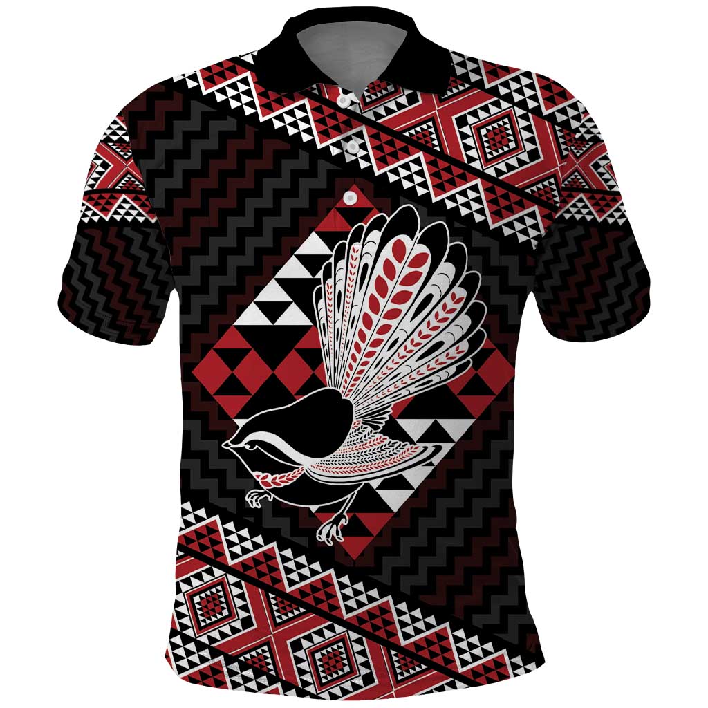 Taniko Aotearoa Polo Shirt Poutama Mix Piwakawaka