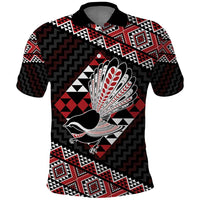 Taniko Aotearoa Polo Shirt Poutama Mix Piwakawaka