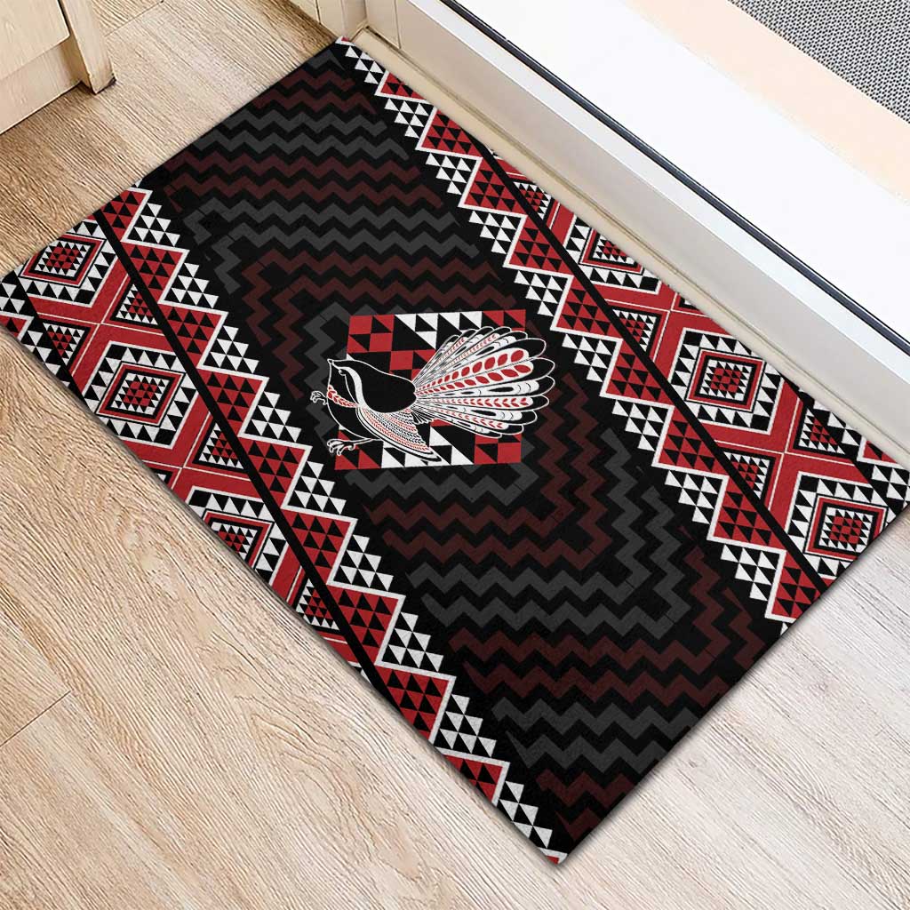 Taniko Aotearoa Rubber Doormat Poutama Mix Piwakawaka