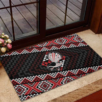 Taniko Aotearoa Rubber Doormat Poutama Mix Piwakawaka