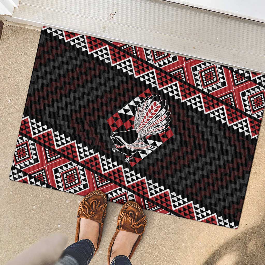 Taniko Aotearoa Rubber Doormat Poutama Mix Piwakawaka