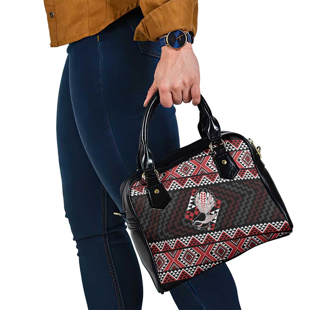 Taniko Aotearoa Shoulder Handbag Poutama Mix Piwakawaka