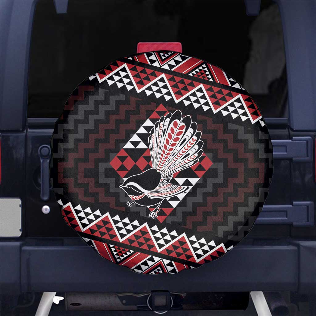 Taniko Aotearoa Spare Tire Cover Poutama Mix Piwakawaka