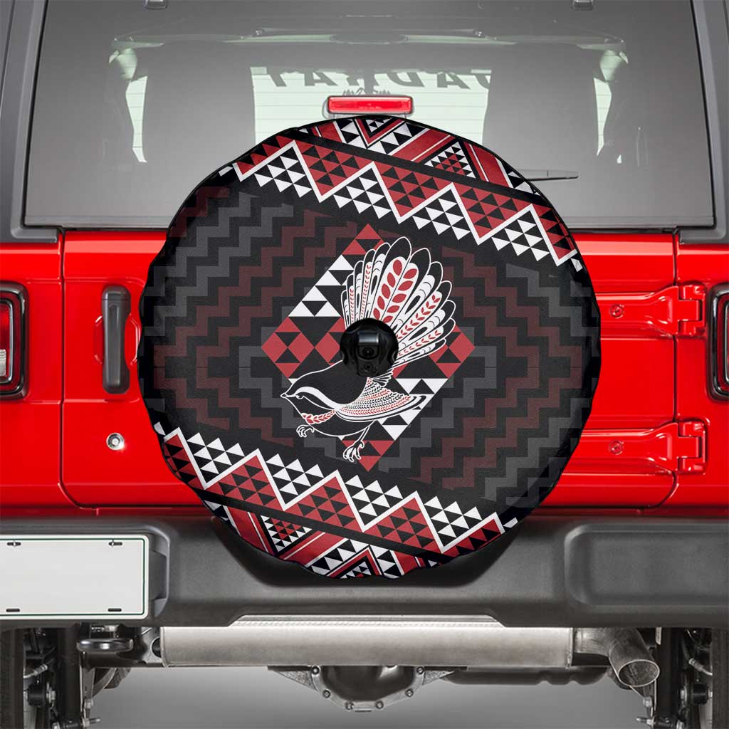 Taniko Aotearoa Spare Tire Cover Poutama Mix Piwakawaka