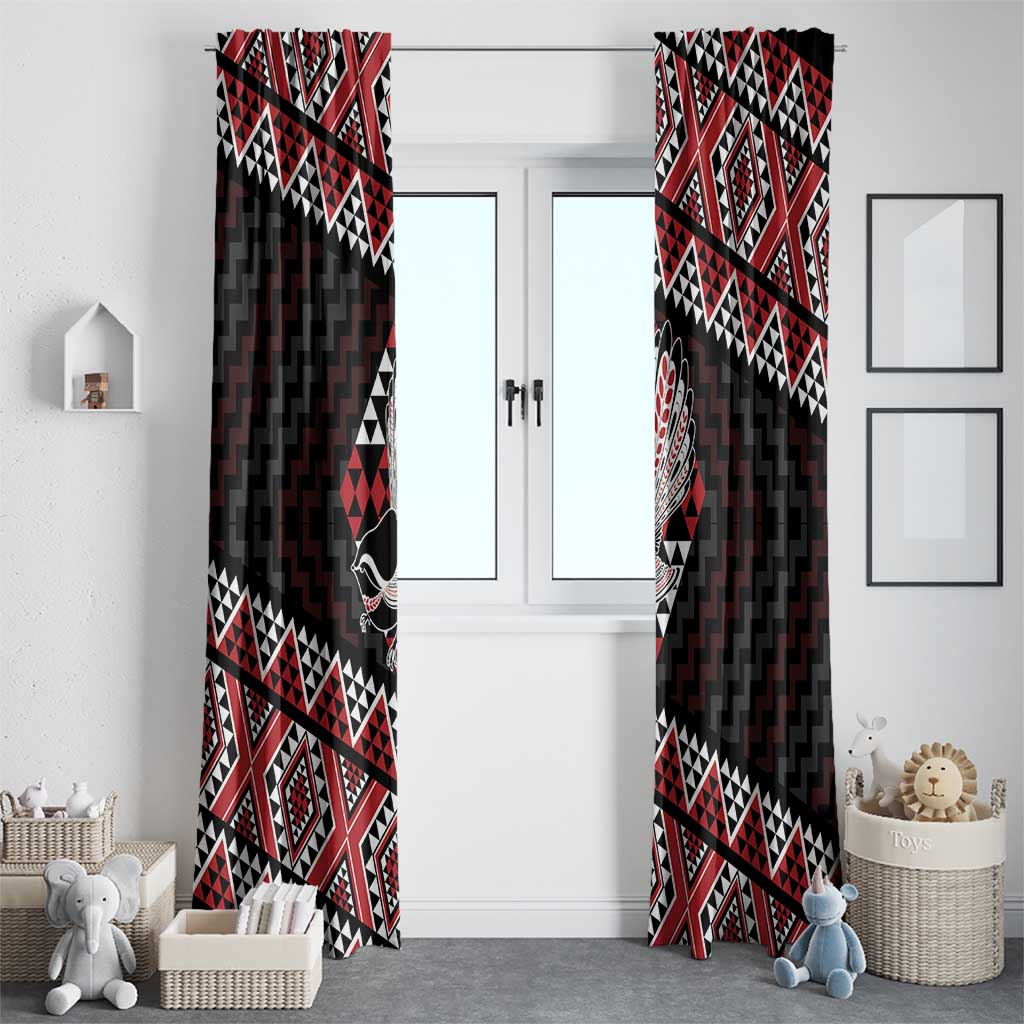 Taniko Aotearoa Window Curtain Poutama Mix Piwakawaka