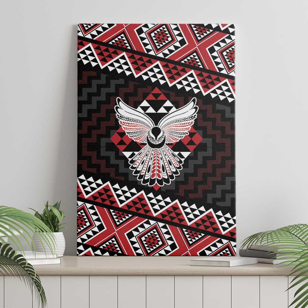 Taniko Aotearoa Canvas Wall Art Poutama Mix Piwakawaka - Ver02