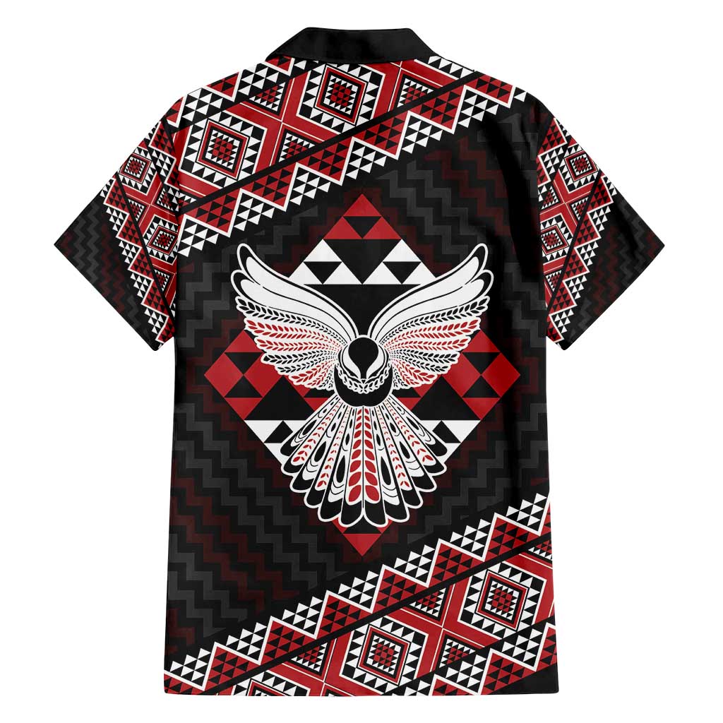 Taniko Aotearoa Family Matching Off Shoulder Maxi Dress and Hawaiian Shirt Poutama Mix Piwakawaka - Ver02 LT7 - Polynesian Pride