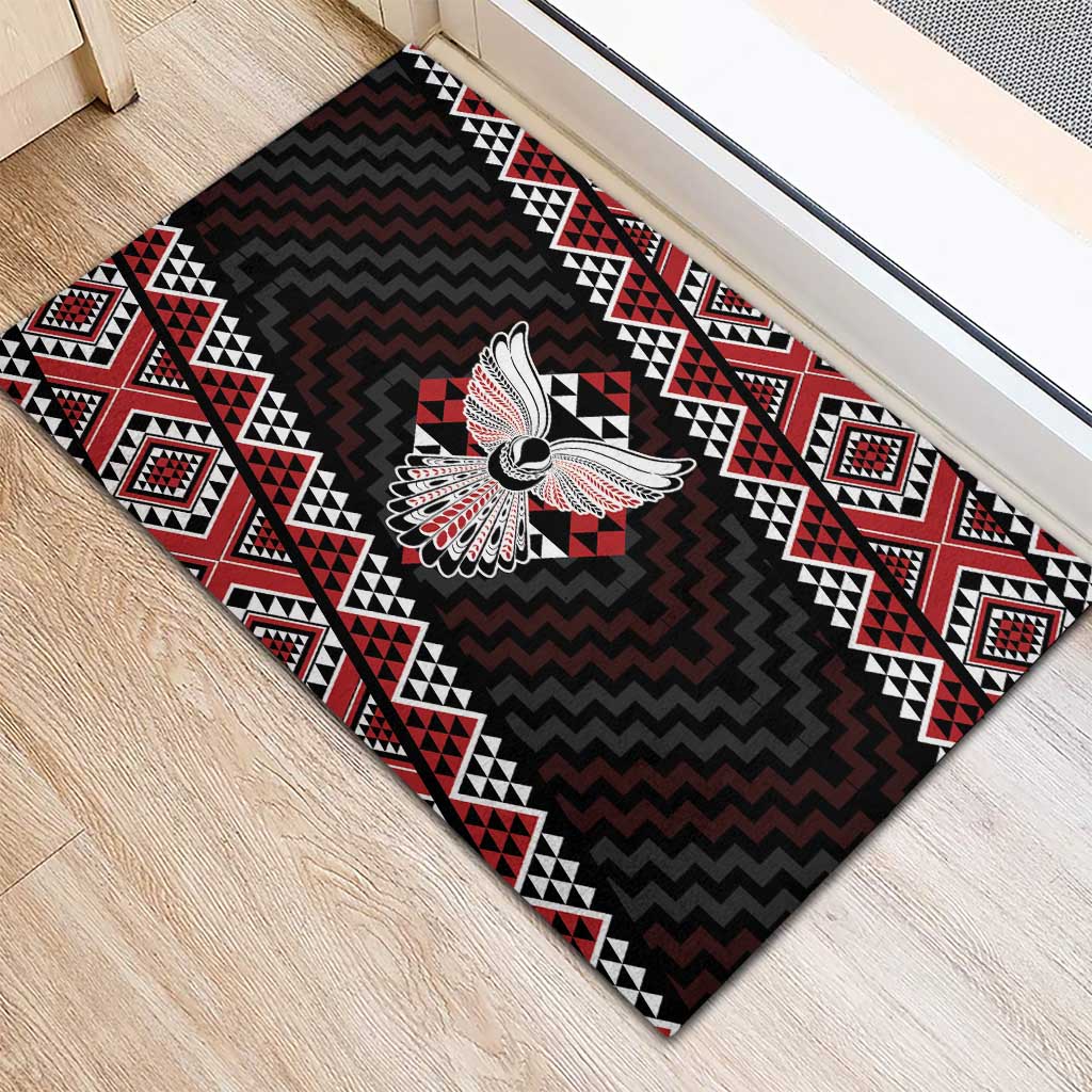 Taniko Aotearoa Rubber Doormat Poutama Mix Piwakawaka - Ver02