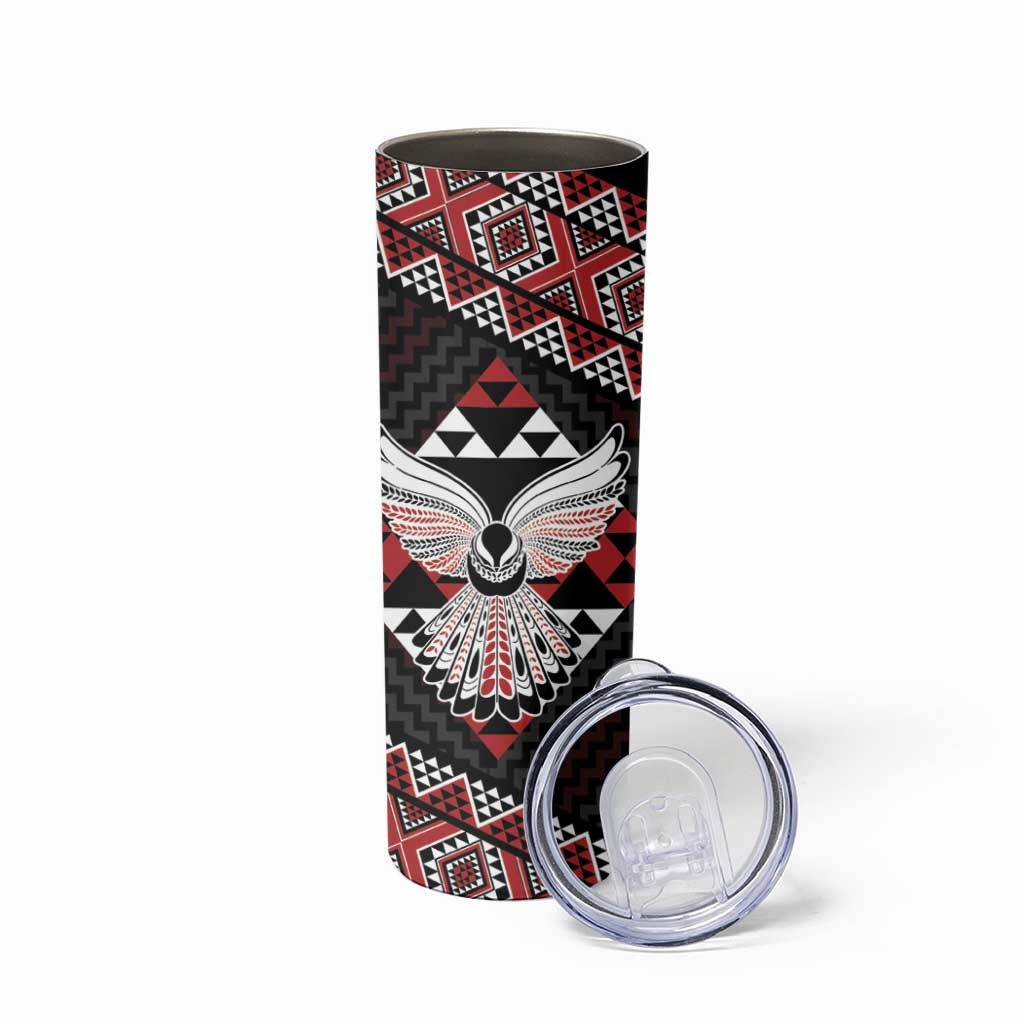 Taniko Aotearoa Skinny Tumbler Poutama Mix Piwakawaka - Ver02 LT7 - Polynesian Pride