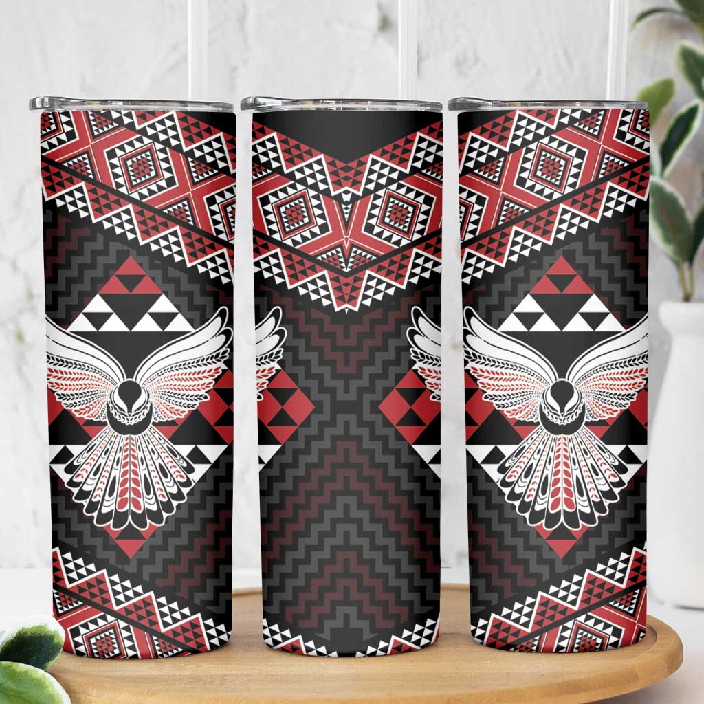 Taniko Aotearoa Skinny Tumbler Poutama Mix Piwakawaka - Ver02 LT7 - Polynesian Pride
