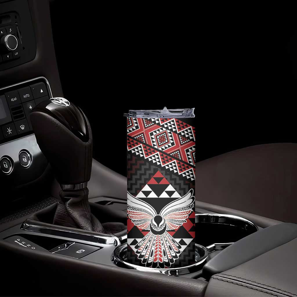 Taniko Aotearoa Skinny Tumbler Poutama Mix Piwakawaka - Ver02 LT7 - Polynesian Pride