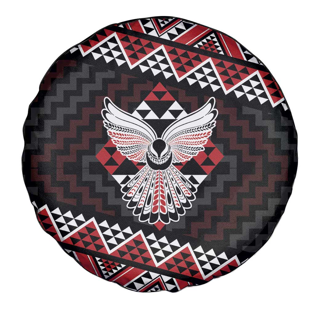 Taniko Aotearoa Spare Tire Cover Poutama Mix Piwakawaka - Ver02