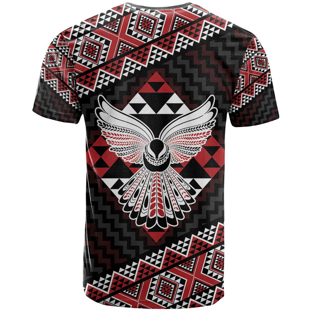 Taniko Aotearoa T Shirt Poutama Mix Piwakawaka - Ver02 LT7 - Polynesian Pride