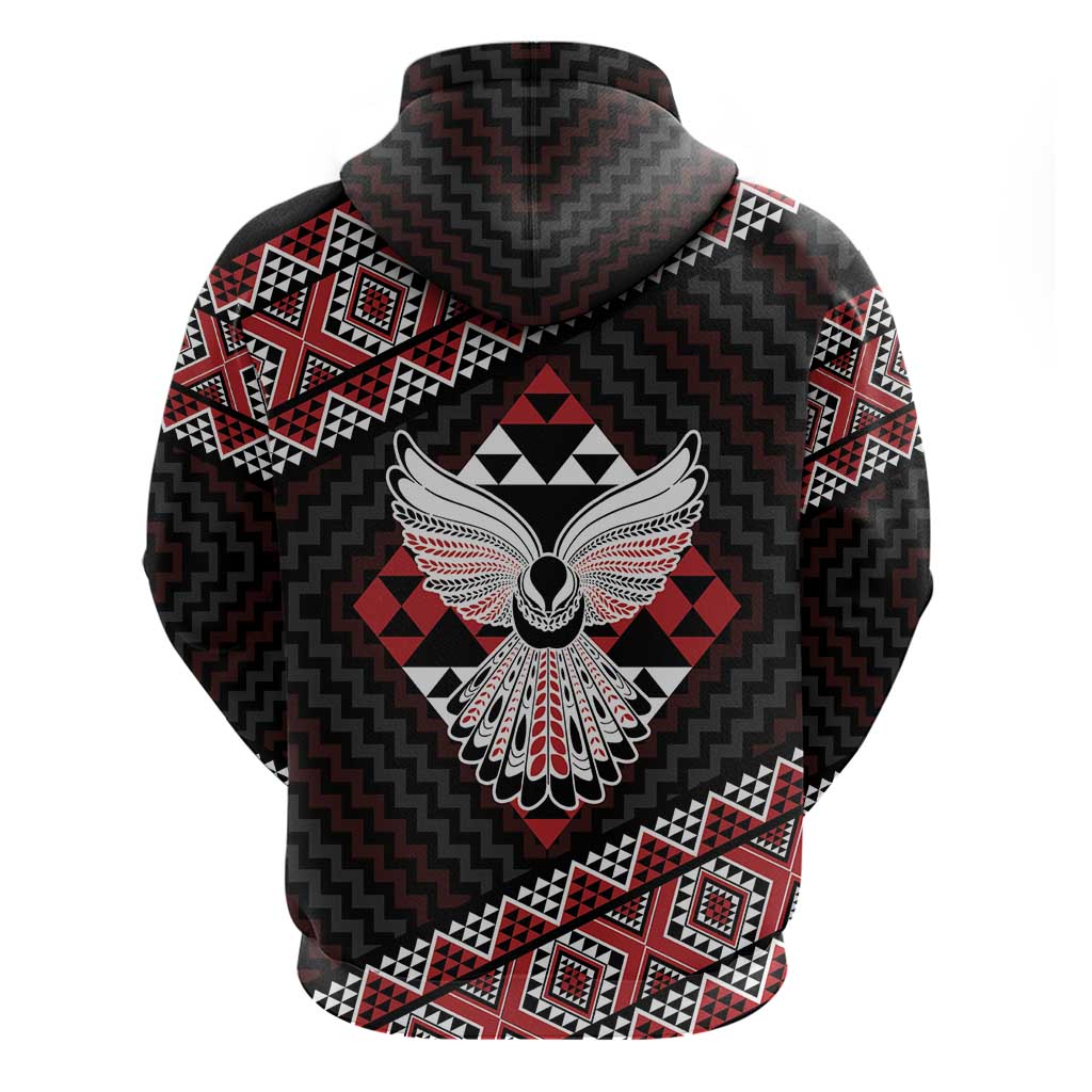 Taniko Aotearoa Zip Hoodie Poutama Mix Piwakawaka - Ver02