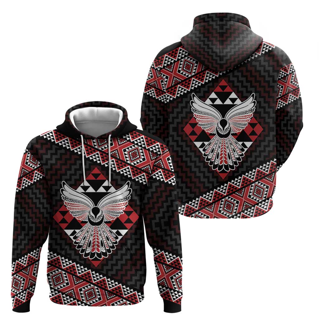 Taniko Aotearoa Zip Hoodie Poutama Mix Piwakawaka - Ver02