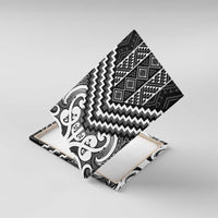 Maori Tukutuku Taniko Motifs Canvas Wall Art Black Poutama Mix Kowhaiwhai
