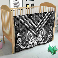 Maori Tukutuku Taniko Motifs Quilt Black Poutama Mix Kowhaiwhai LT7 - Polynesian Pride