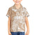 Polynesian Women's Day Family Matching Short Sleeve Bodycon Dress and Hawaiian Shirt Plumeria Passion - Beige LT7