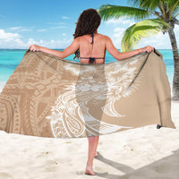 Polynesian Women's Day Sarong Plumeria Passion - Beige LT7 - Polynesian Pride