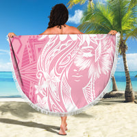 Polynesian Women's Day Beach Blanket Plumeria Passion - Pink LT7 - Polynesian Pride