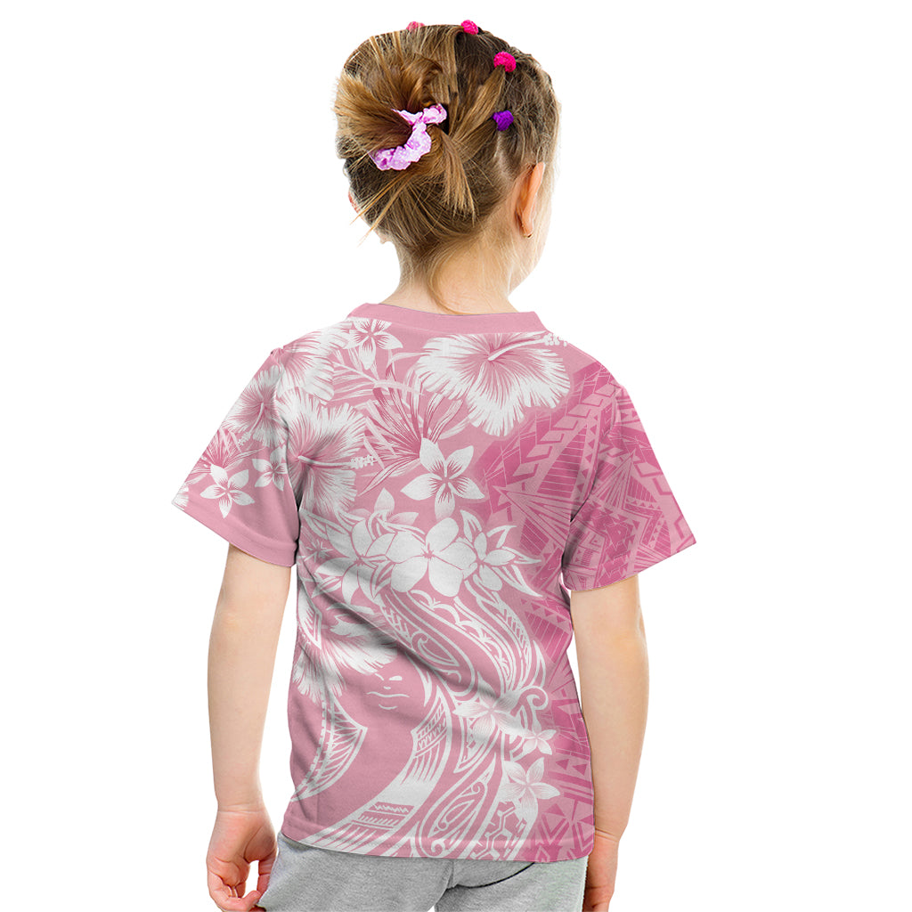 Polynesian Women's Day Kid T Shirt Plumeria Passion - Pink LT7 - Polynesian Pride