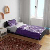 Polynesian Women's Day Bedding Set Plumeria Passion - Purple LT7 - Polynesian Pride