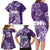 Polynesian Women's Day Family Matching Long Sleeve Bodycon Dress and Hawaiian Shirt Plumeria Passion - Purple LT7 - Polynesian Pride