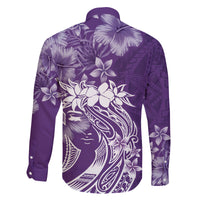 Polynesian Women's Day Family Matching Summer Maxi Dress and Hawaiian Shirt Plumeria Passion - Purple LT7 - Polynesian Pride