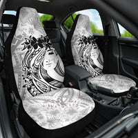 Polynesian Women's Day Car Seat Cover Plumeria Passion - White LT7 One Size White - Polynesian Pride