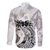 Polynesian Women's Day Family Matching Off Shoulder Maxi Dress and Hawaiian Shirt Plumeria Passion - White LT7 - Polynesian Pride