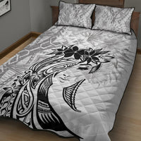 Polynesian Women's Day Quilt Bed Set Plumeria Passion - White LT7 - Polynesian Pride