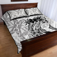 Polynesian Women's Day Quilt Bed Set Plumeria Passion - White LT7 - Polynesian Pride
