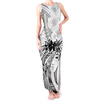 Polynesian Women's Day Tank Maxi Dress Plumeria Passion - White LT7 Women White - Polynesian Pride