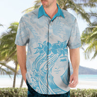 Polynesian Women's Day Hawaiian Shirt Plumeria Passion - Turquoise LT7 - Polynesian Pride
