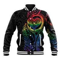 New Zealand Pride Baseball Jacket Takatapui Rainbow Fern