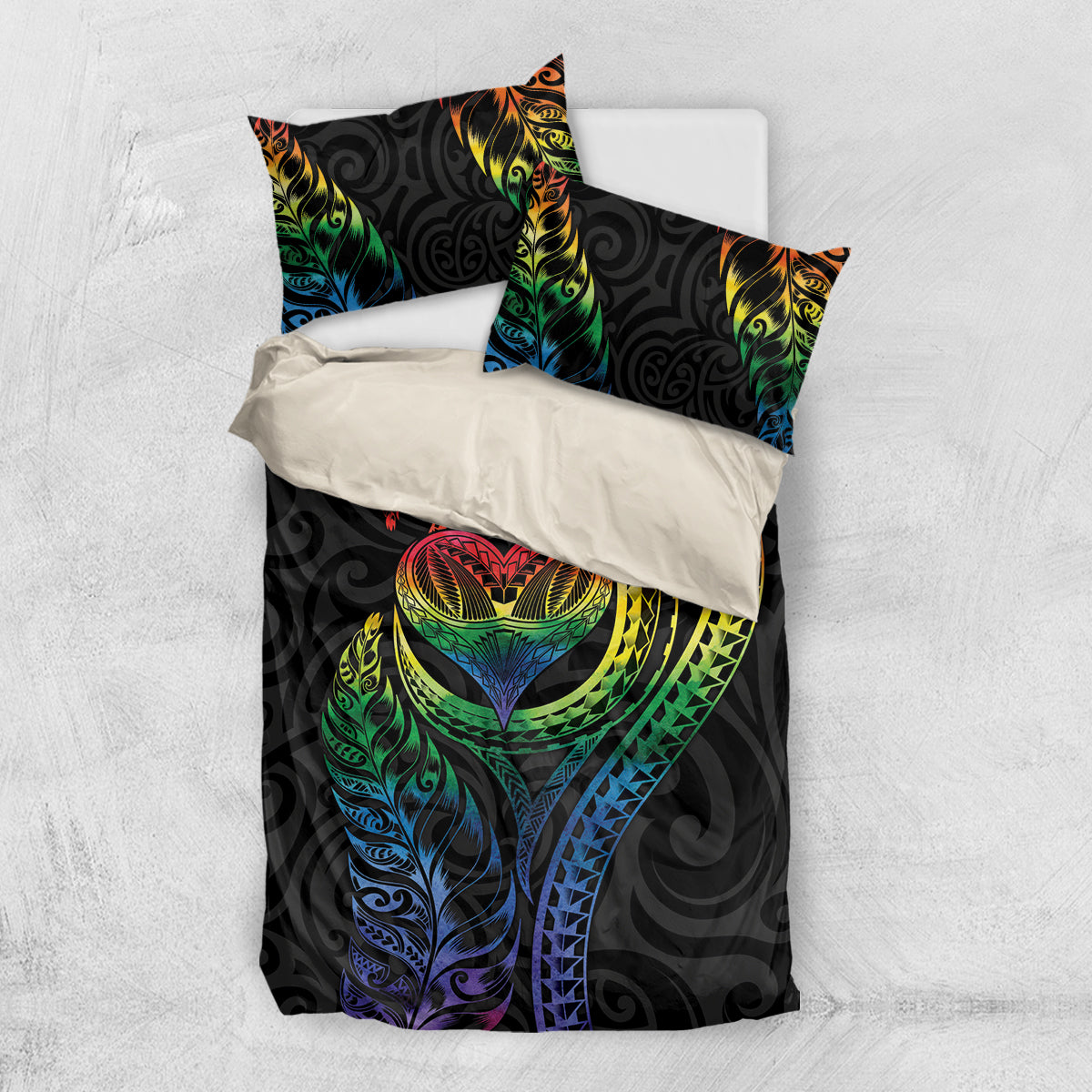 New Zealand Pride Bedding Set Takatapui Rainbow Fern