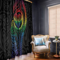 New Zealand Pride Window Curtain Takatapui Rainbow Fern