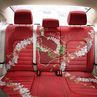 Hawaii Island Flowers Lei Back Car Seat Cover Ohia Lehua Scarlet Red LT7 - Polynesian Pride