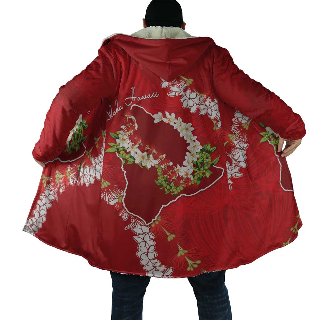 Hawaii Island Flowers Lei Cloak Ohia Lehua Scarlet Red LT7 - Polynesian Pride