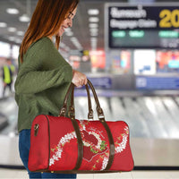Hawaii Island Flowers Lei Travel Bag Ohia Lehua Scarlet Red LT7 - Polynesian Pride