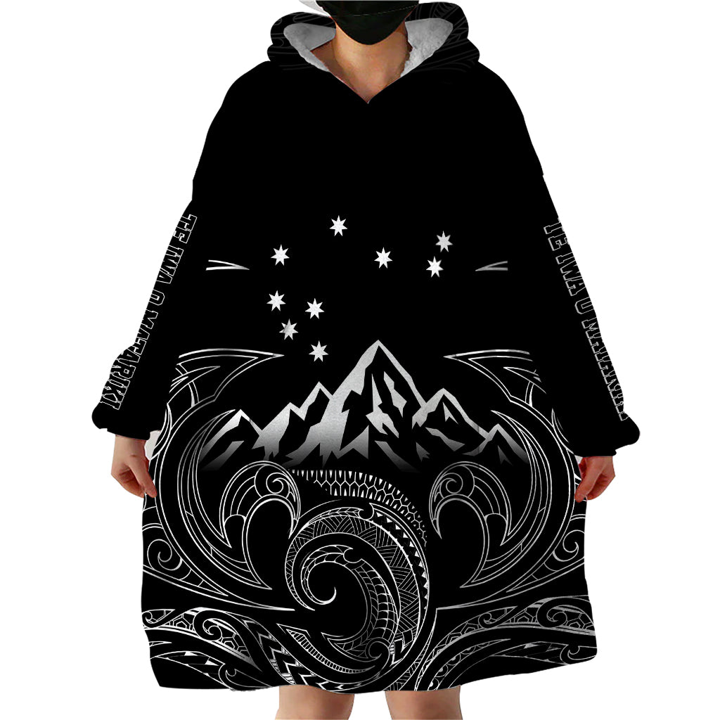New Zealand Wearable Blanket Hoodie Maori Te Iwa o Matariki LT7 - Polynesian Pride