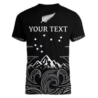 Personalised New Zealand Women V Neck T Shirt Maori Te Iwa o Matariki LT7 - Polynesian Pride