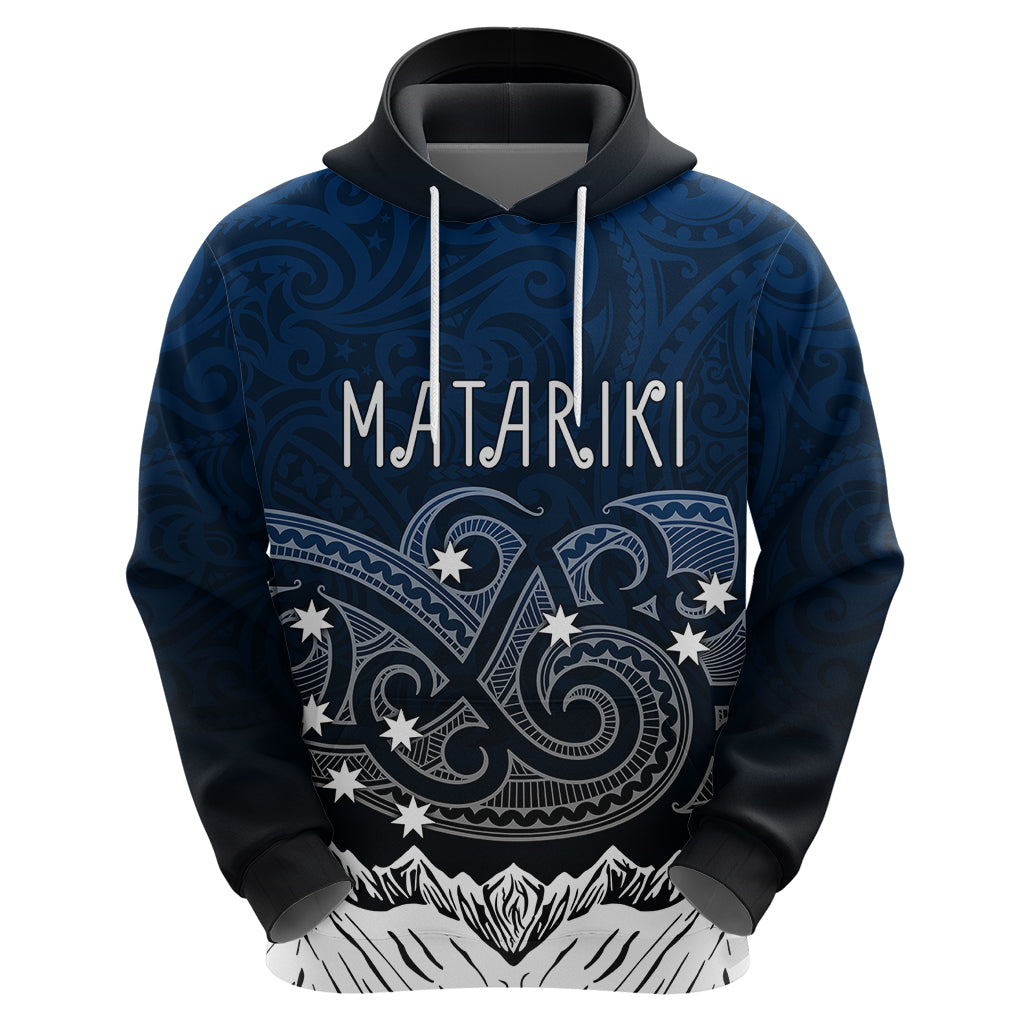 Personalised New Zealand Hoodie Matariki Maori Patterns Gradient LT7 - Polynesian Pride