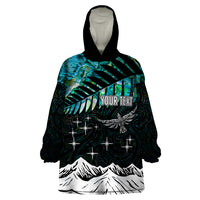 Personalised Maori New Year Wearable Blanket Hoodie Matariki Mix Paua Shell LT7 One Size Art - Polynesian Pride