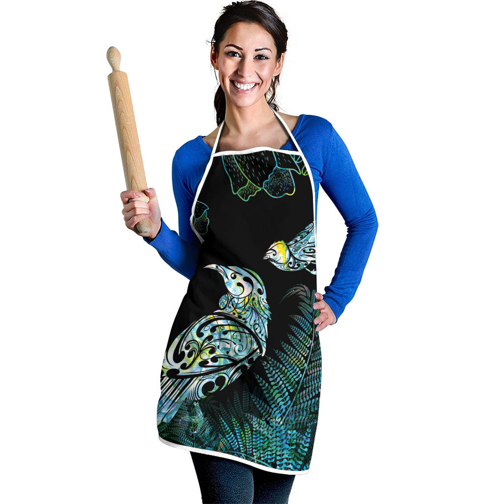 Aotearoa Maori Mahuru Apron Spring Time - Paua Shell Green LT7 - Polynesian Pride