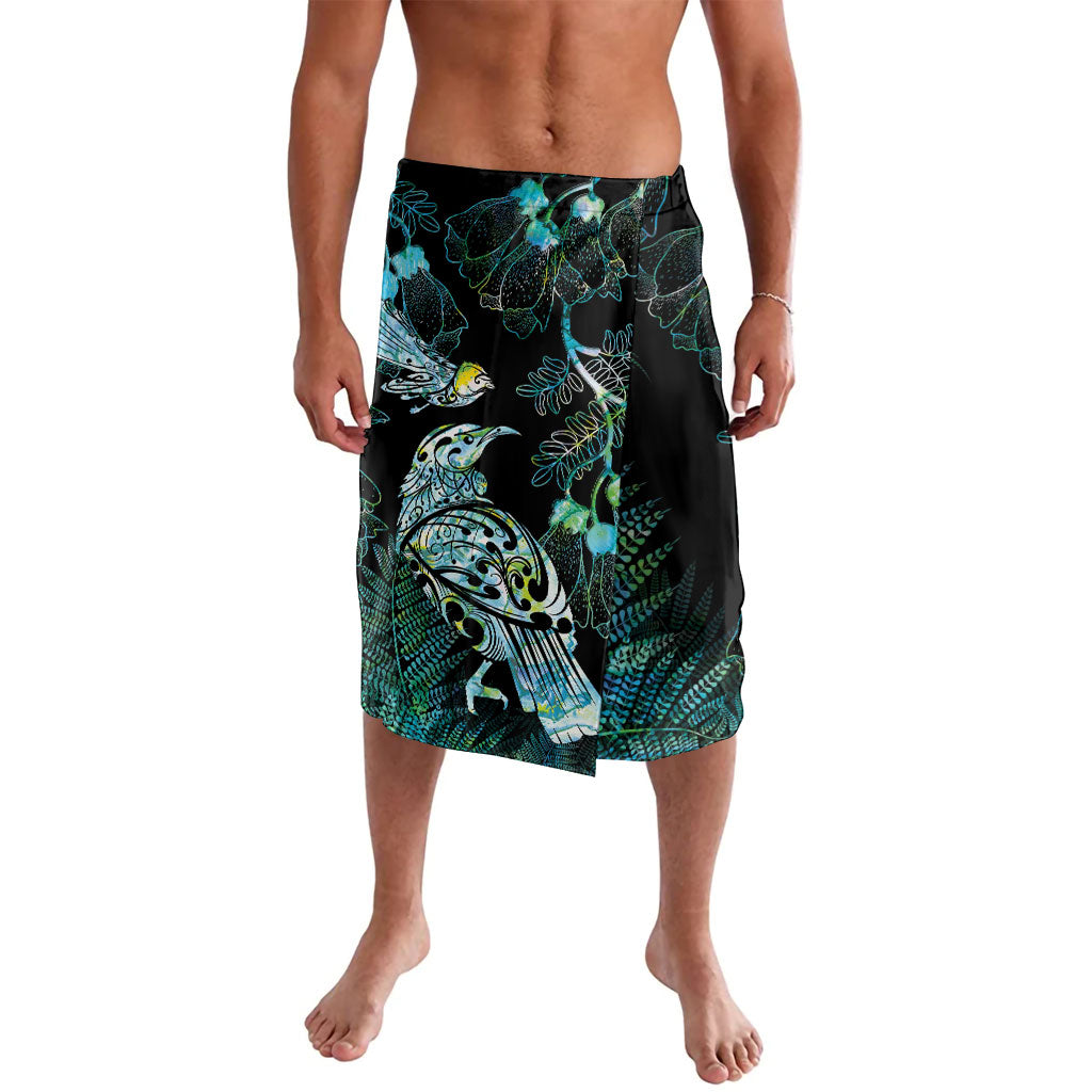 Aotearoa Maori Mahuru Lavalava Spring Time - Paua Shell Green LT7 Black - Polynesian Pride