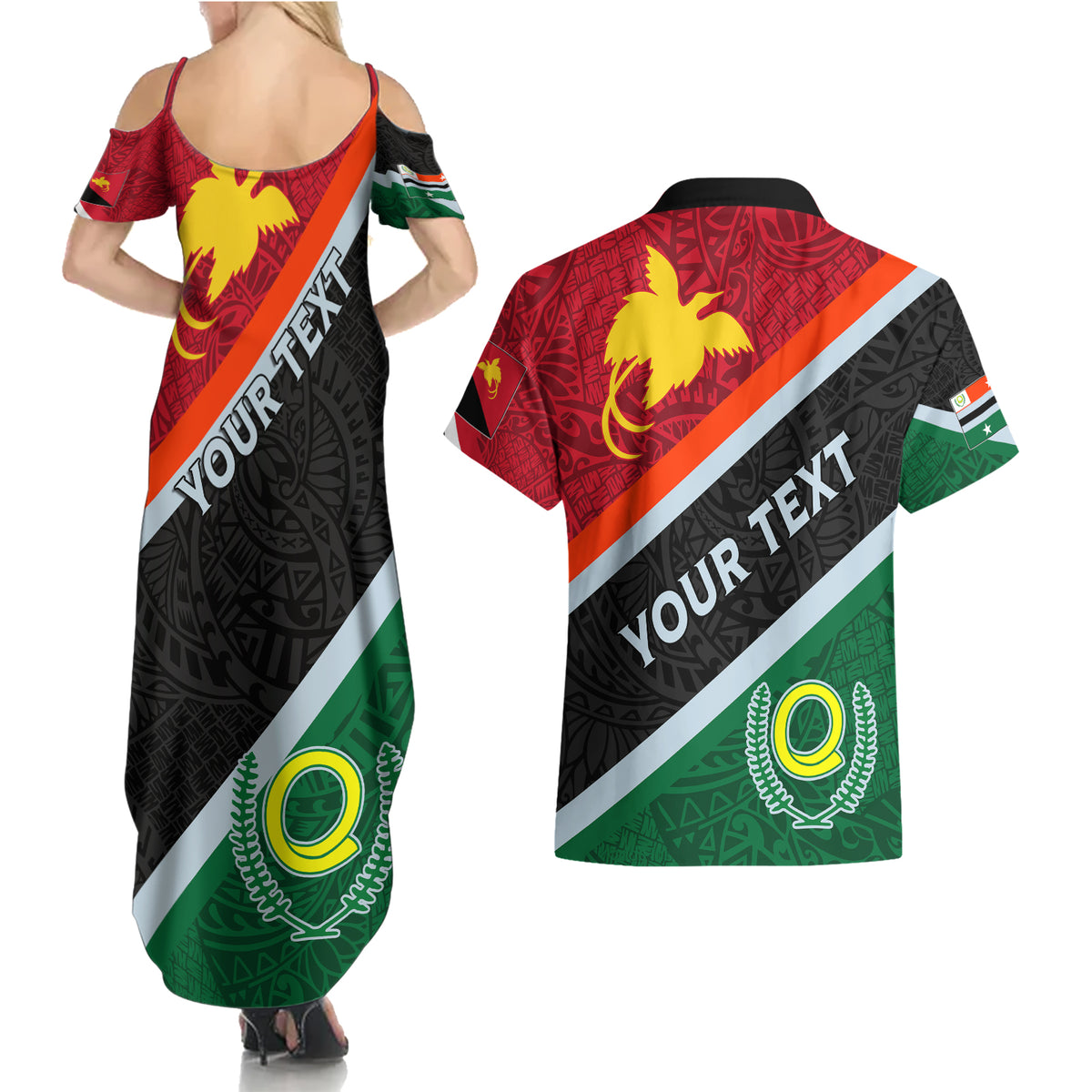personalised-penama-and-papua-new-guinea-day-couples-matching-summer-maxi-dress-and-hawaiian-shirt-emblem-mix-style