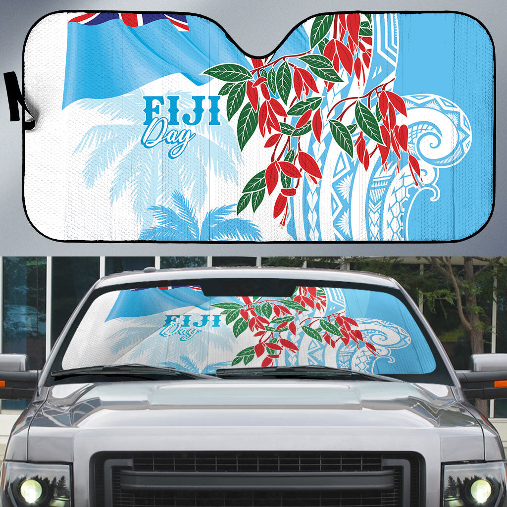 Bula Fiji Day Tagimaucia Palms Auto Sun Shade Toso Mai Viti
