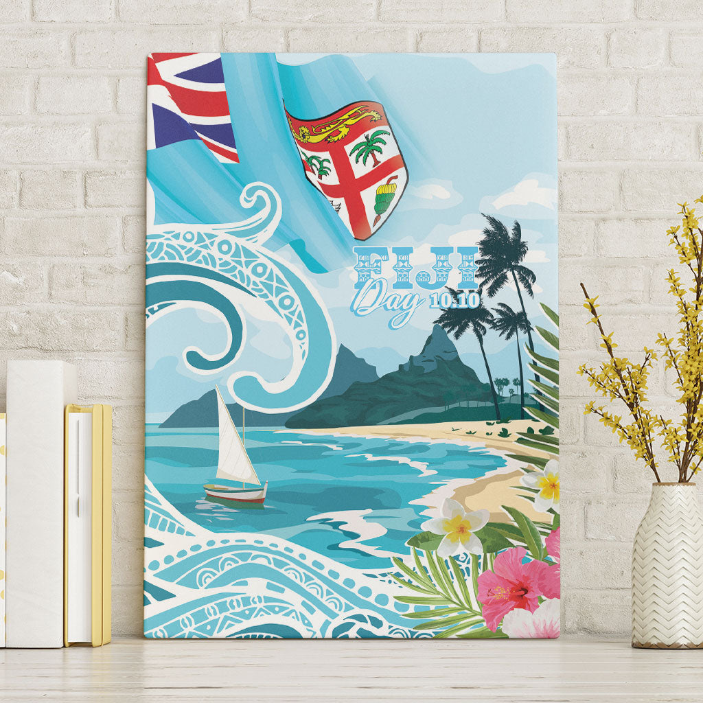 Bula Fiji Seascape Canvas Wall Art Fiji Day - Islands Heritage LT7 Without Frame Multicolor - Polynesian Pride